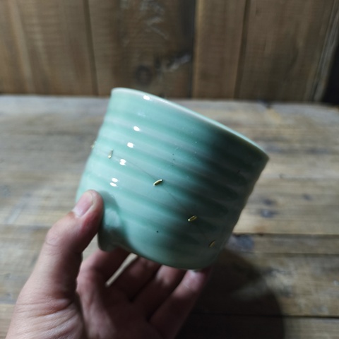 古玩陶瓷民國青釉玄紋爐真品鑒賞圖