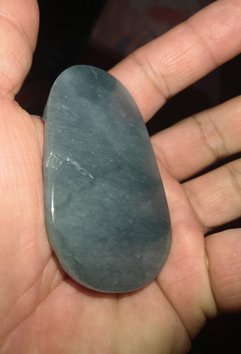 古玩玉器天然翡翠雕“山水牌”真品鑒賞圖