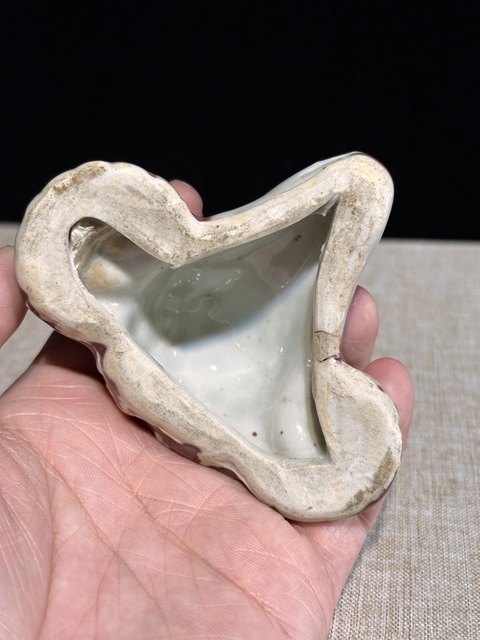 古玩陶瓷紅釉綿羊真品鑒賞圖