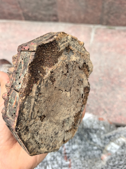 古玩雜項木雕佛像真品鑒賞圖