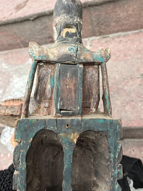 古玩雜項文官木雕造像真品鑒賞圖