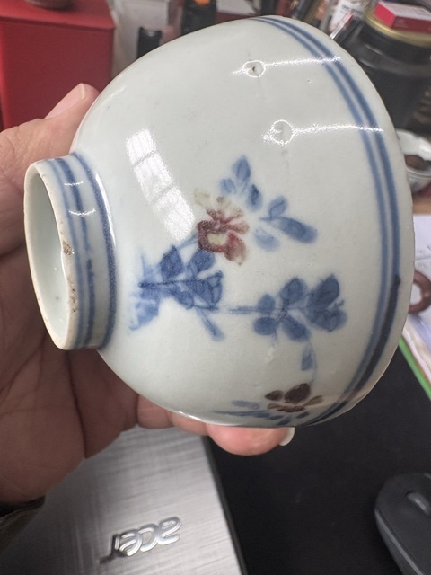 古玩陶瓷青花釉里紅三秋圖杯拍賣，當前價格6566元