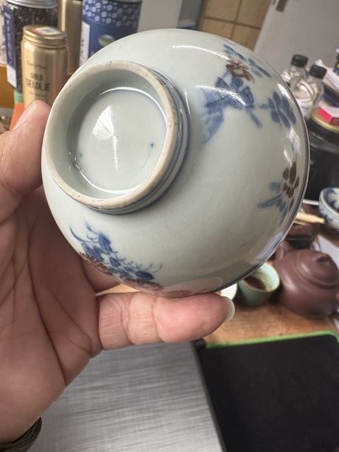 古玩陶瓷青花釉里紅三秋圖杯拍賣，當前價格6566元