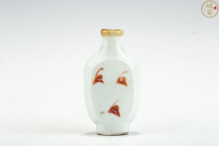 古玩陶瓷紅綠彩人物紋鼻煙壺拍賣，當前價格676元