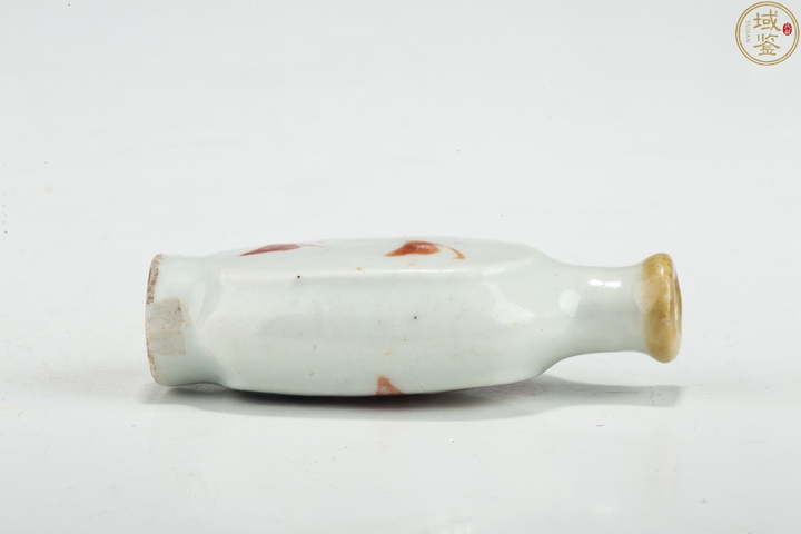 古玩陶瓷紅綠彩人物紋鼻煙壺拍賣，當前價格676元