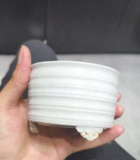 古玩陶瓷白釉爐真品鑒賞圖