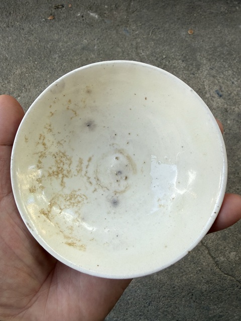 古玩陶瓷白耀州茶盞真品鑒賞圖