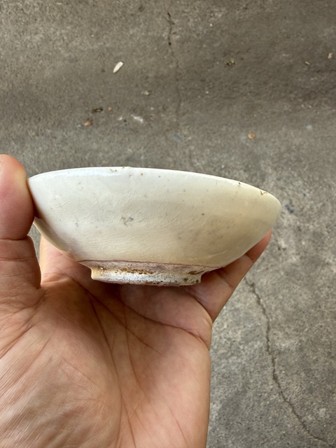 古玩陶瓷白耀州茶盞真品鑒賞圖