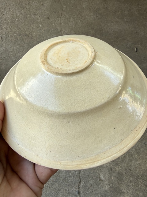 古玩陶瓷南定刻花折腰盤真品鑒賞圖