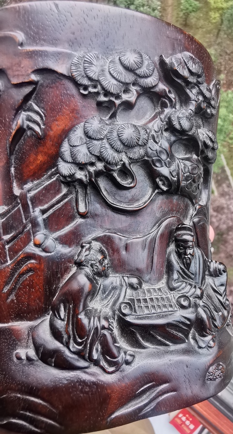 古玩雜項筆筒真品鑒賞圖