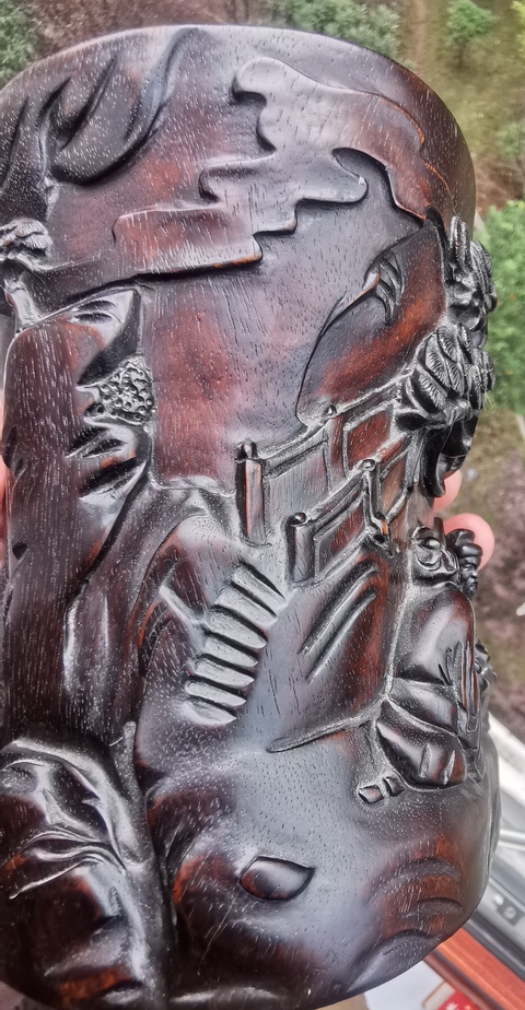 古玩雜項筆筒真品鑒賞圖