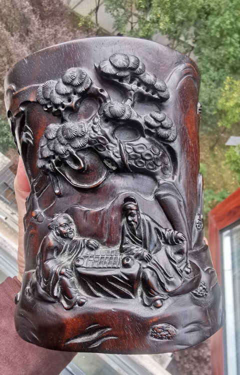 古玩雜項筆筒真品鑒賞圖