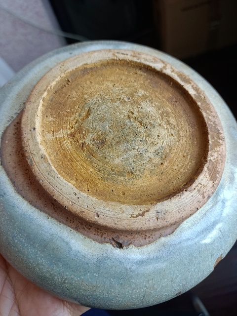 古玩陶瓷鈞窯天藍釉盤拍賣，當前價格888元