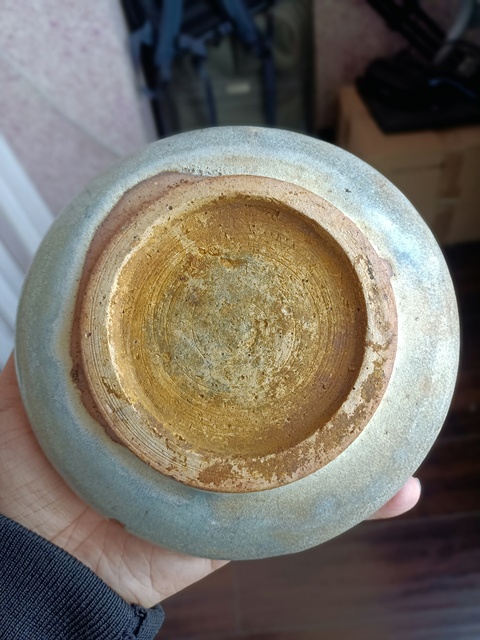 古玩陶瓷鈞窯天藍釉盤拍賣，當前價格888元