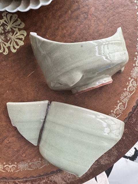 古玩陶瓷龍泉窯青釉香爐標本真品鑒賞圖