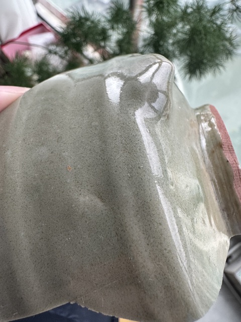 古玩陶瓷龍泉窯青釉香爐標本真品鑒賞圖