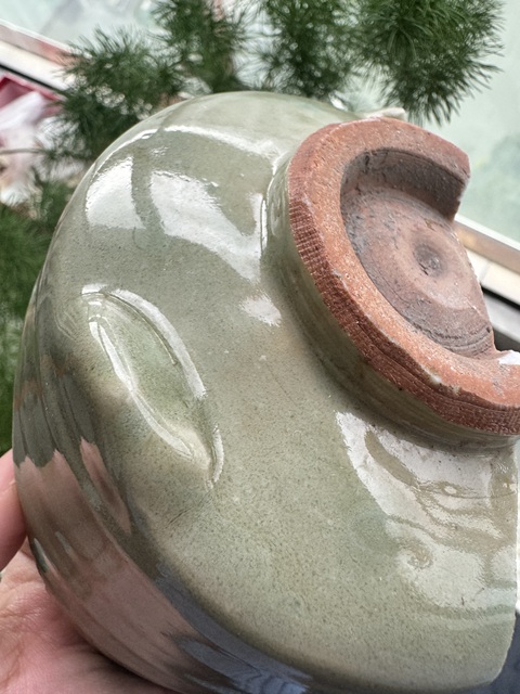 古玩陶瓷龍泉窯青釉香爐標本真品鑒賞圖