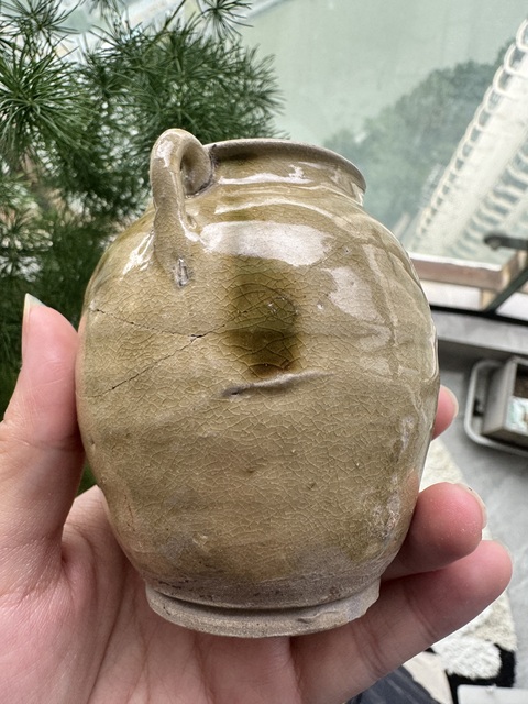 古玩陶瓷 唐代長沙窯罐標本真品鑒賞圖