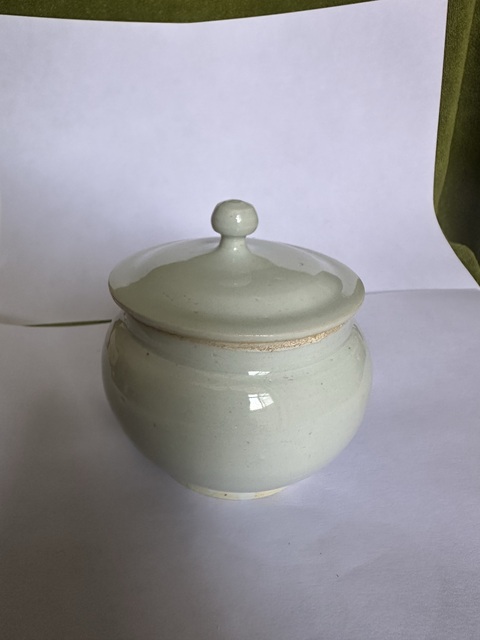 古玩陶瓷青白釉蓋缸真品鑒賞圖