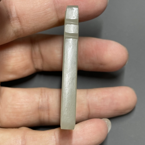 古玩玉器和田玉雕“詩文牌”真品鑒賞圖