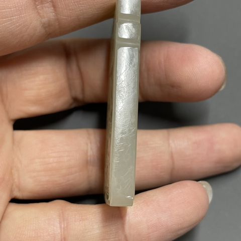 古玩玉器和田玉雕“詩文牌”真品鑒賞圖