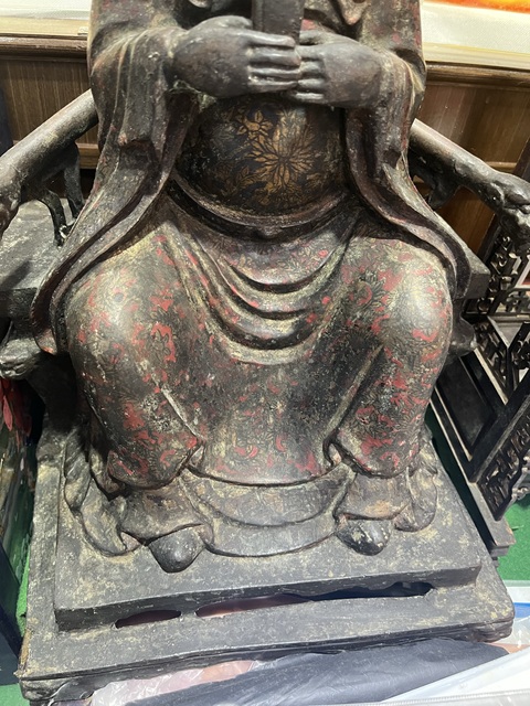 古玩銅器銅碧霞元君真品鑒賞圖