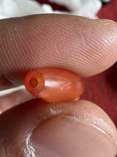 古玩玉器瑪瑙珠真品鑒賞圖