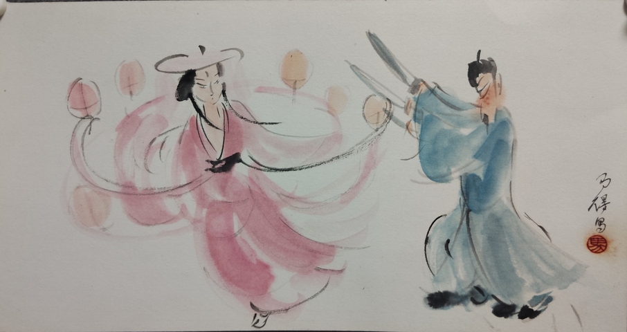 古玩字畫高馬得戲劇人物真品鑒賞圖