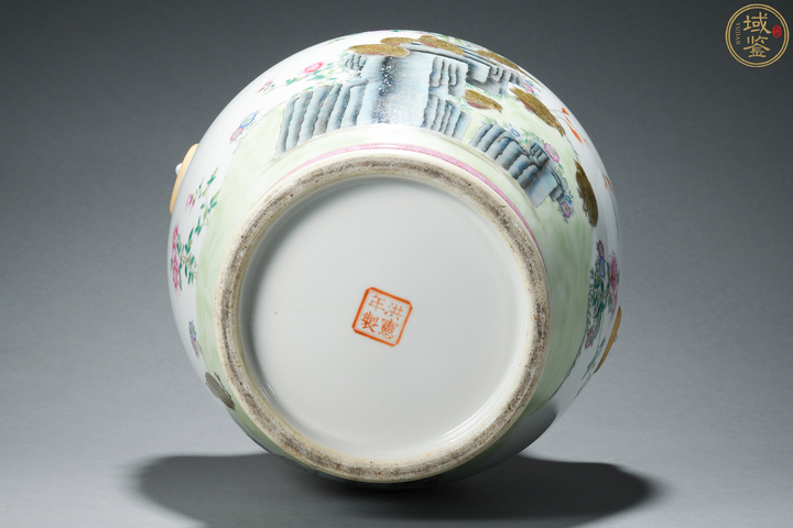 古玩陶瓷竹報平安安居樂業粉彩雙鋪首尊真品鑒賞圖