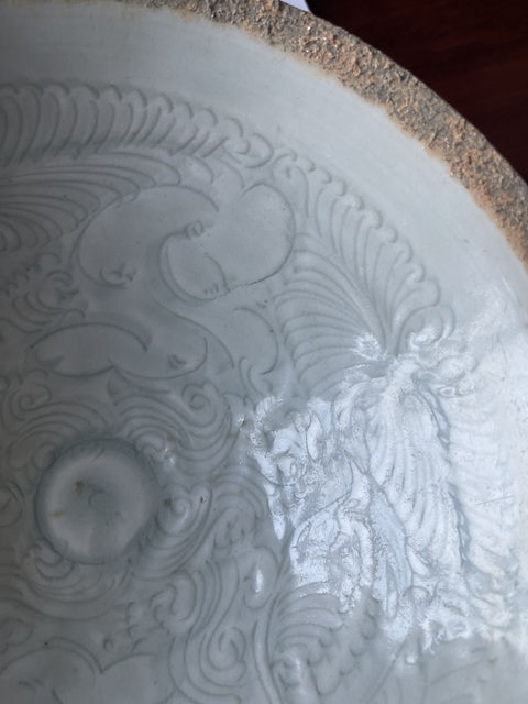 古玩陶瓷湖田窯青白釉娃娃碗真品鑒賞圖