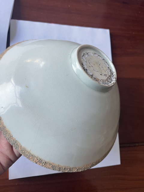 古玩陶瓷湖田窯青白釉娃娃碗真品鑒賞圖