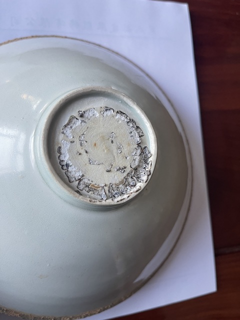 古玩陶瓷湖田窯青白釉娃娃碗真品鑒賞圖