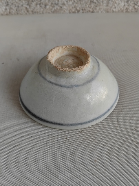 古玩陶瓷青花線條紋碗拍賣，當(dāng)前價格450元