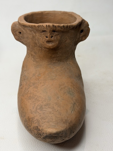 古玩陶瓷齊家文化·人面腳型罐真品鑒賞圖