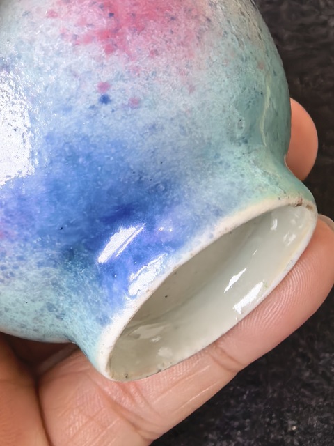 古玩陶瓷清末民國桃花洞杯一組真品鑒賞圖