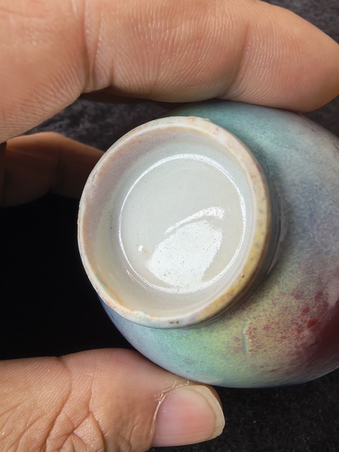 古玩陶瓷清末民國桃花洞杯一組真品鑒賞圖