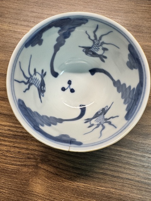 古玩陶瓷民國紫金釉青花杯真品鑒賞圖