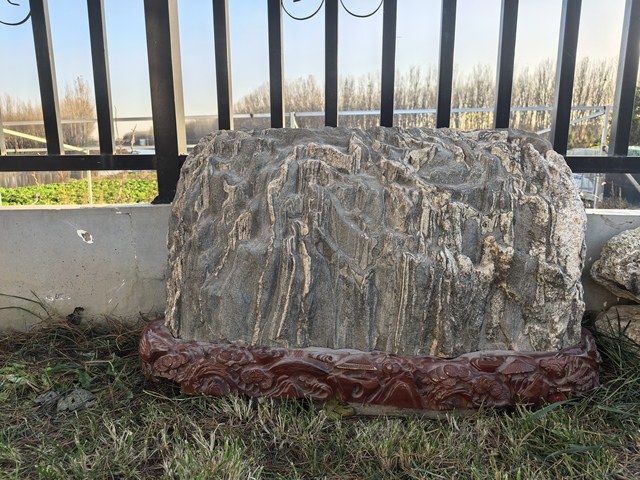 古玩雜項石盆景真品鑒賞圖