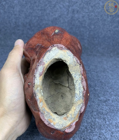 古玩陶瓷創匯·紅釉瑞獸洗 真品鑒賞圖