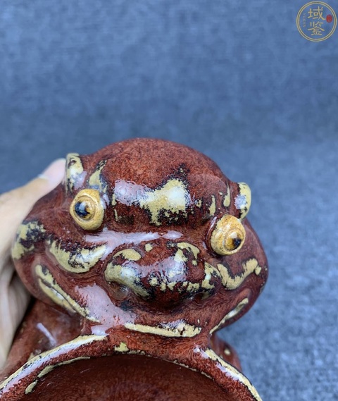 古玩陶瓷創匯·紅釉瑞獸洗 真品鑒賞圖