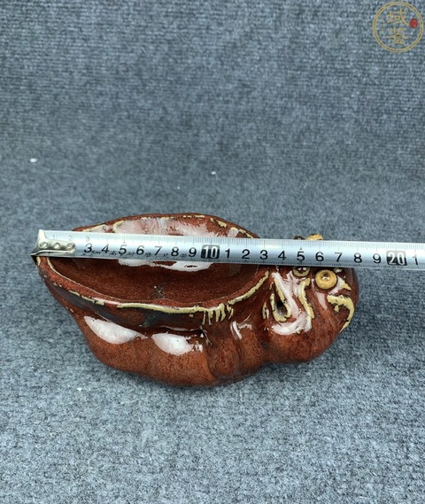 古玩陶瓷創匯·紅釉瑞獸洗 真品鑒賞圖
