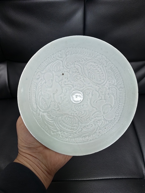 古玩陶瓷湖田窯娃娃大碗拍賣，當(dāng)前價(jià)格12000元