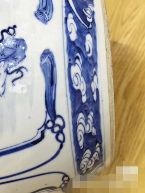 古玩陶瓷青花人物故事紋罐真品鑒賞圖