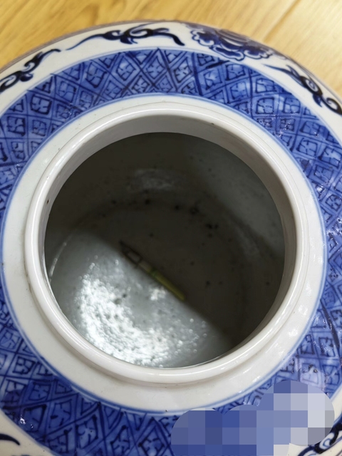 古玩陶瓷青花人物故事紋罐真品鑒賞圖