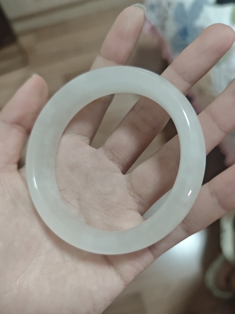 古玩玉器金絲玉手鐲真品鑒賞圖