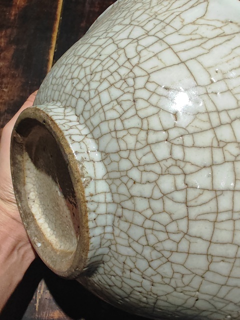 古玩陶瓷哥釉碗真品鑒賞圖