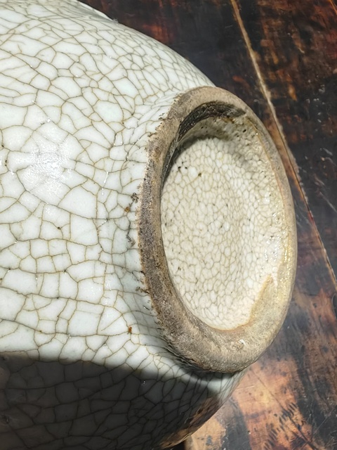 古玩陶瓷哥釉碗真品鑒賞圖