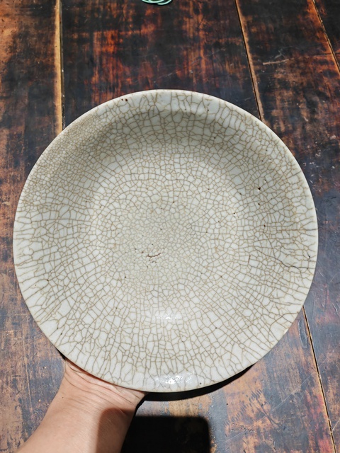 古玩陶瓷哥釉碗真品鑒賞圖