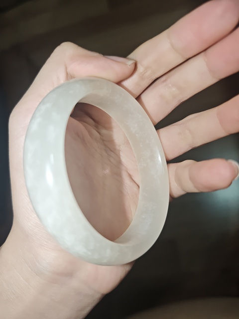 古玩玉器金絲玉手鐲真品鑒賞圖