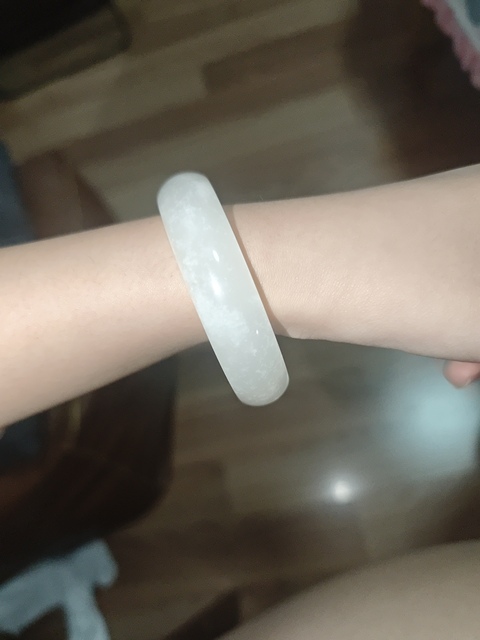 古玩玉器金絲玉手鐲真品鑒賞圖